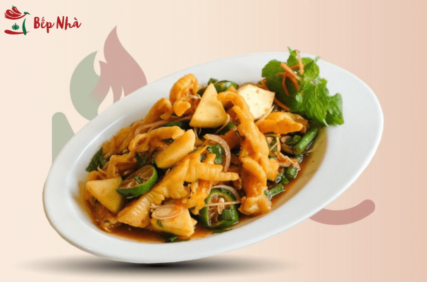 Nguyên liệu làm sốt chân gà sốt thái