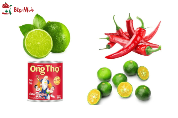 Nguyên liệu làm sốt chấm hải sản