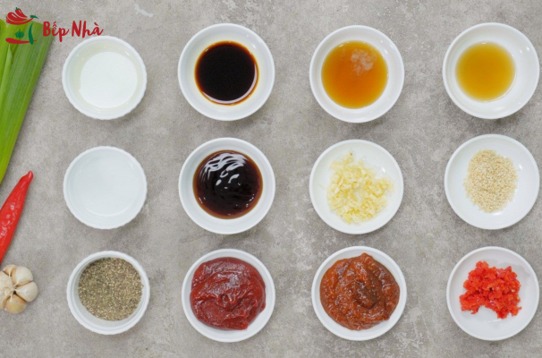 nguyên liệu làm nước sốt chấm hàn quốc